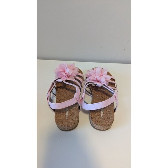 Land's End Girls size 4 Pink Sandals With Flower mothers day easter - Picture 6 of 7